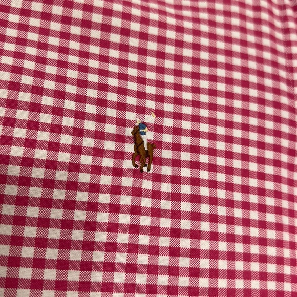 RALPH LAUREN Gingham Plaid Button Down - Picture 4 of 5